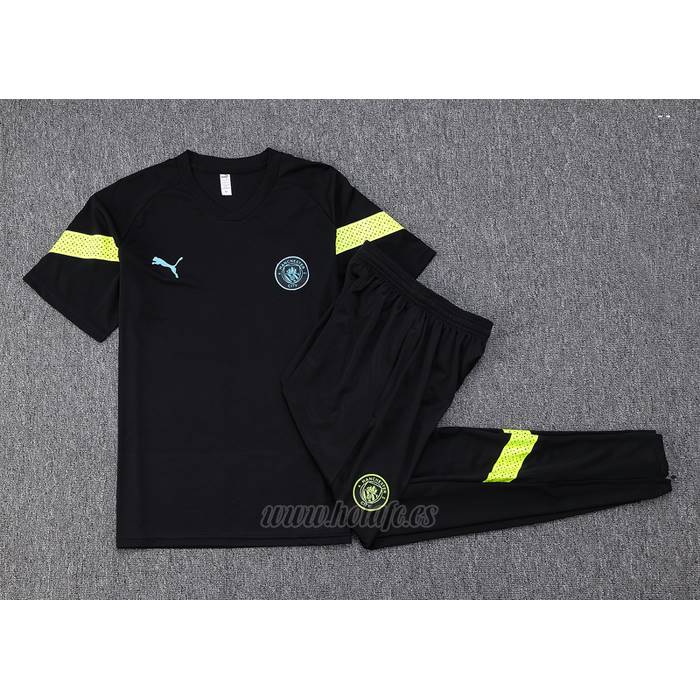 Chandal del Manchester City Manga Corta 2022-2023 Negro
